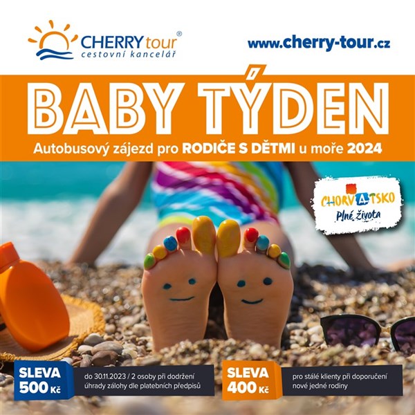 Kemp Bijela Uvala Baby týden (karavany), Poreč, Chorvatsko - BABY TÝDEN 2024